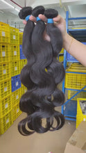 Load and play video in Gallery viewer, Virgin Brazilian Mink  Body Wave Bundle- Lush
